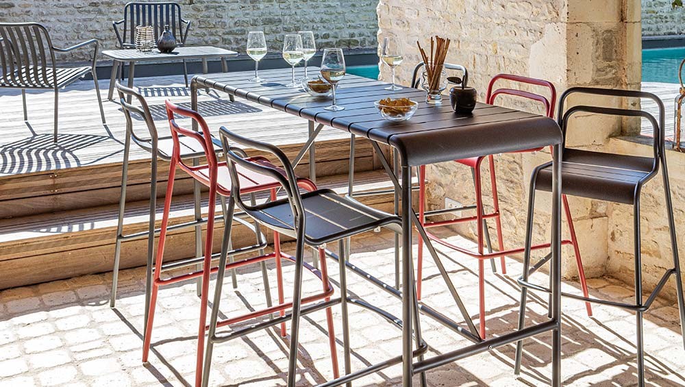 Tables mange debout, table haute de jardin - Proloisirs