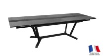 Table GALLEO 150/200/250 plateau HPL Fundermax® Coloris:Châssis Graphite/Plateau Fundermax® Ardoise Ecotax:Prix de vente compren