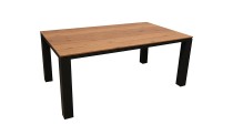 Table ELENA 180 Coloris:Châssis Graphite/Plateau bois structuré Ecotax:Prix de vente comprenant l'éco-taxe de 6,30 € TTC Mode de