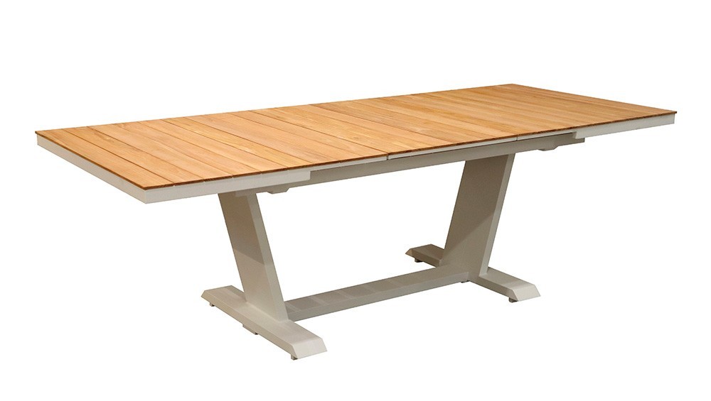 Table extensible AMBER 180/240 - Plateau à lames Teck FSC® - Océo